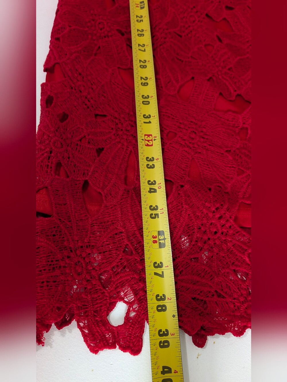 NWT Sociology Women’s Red Floral Cutout Lace Popover Sheath Mini Dress Size XL - Picture 13 of 13